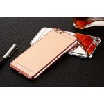 Wholesale iPhone 7 Plus Mirror Shiny Hybrid Case (Champagne Gold)